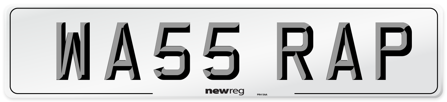 WA55 RAP Number Plate from New Reg